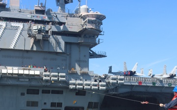 USS Gonzalez (DDG 66) Replenishment-at-Sea with USS George H. W. Bush (CVN 77)