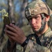 Pfc. Luke Griguolo checks his compass