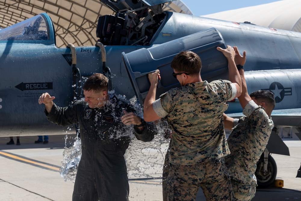 Pilot's last flight as a United States Marine Corps pilot