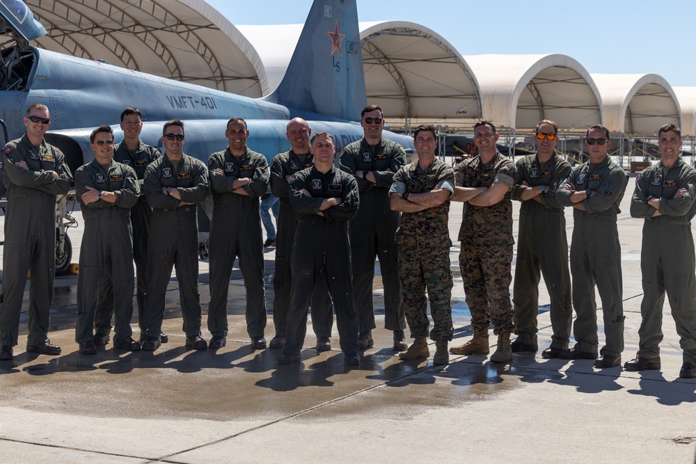 Pilot's last flight as a United States Marine Corps pilot
