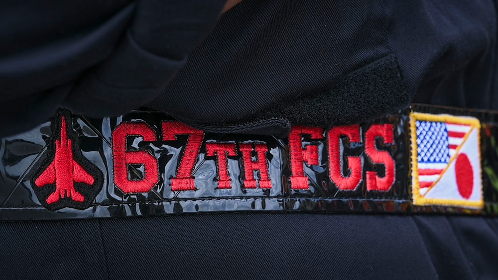 67th FGS &amp; 33rd RGS marshal over 50 aircraft during elephant walk