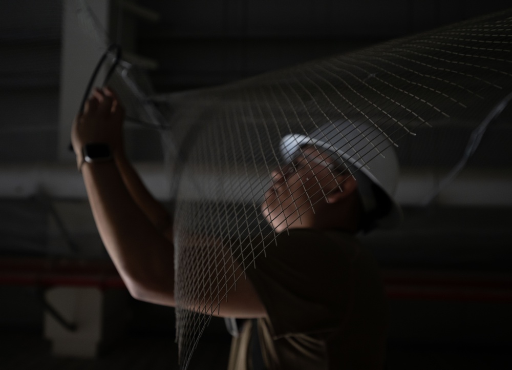 Lighting the way: 379th ECES upgrade hangar lights