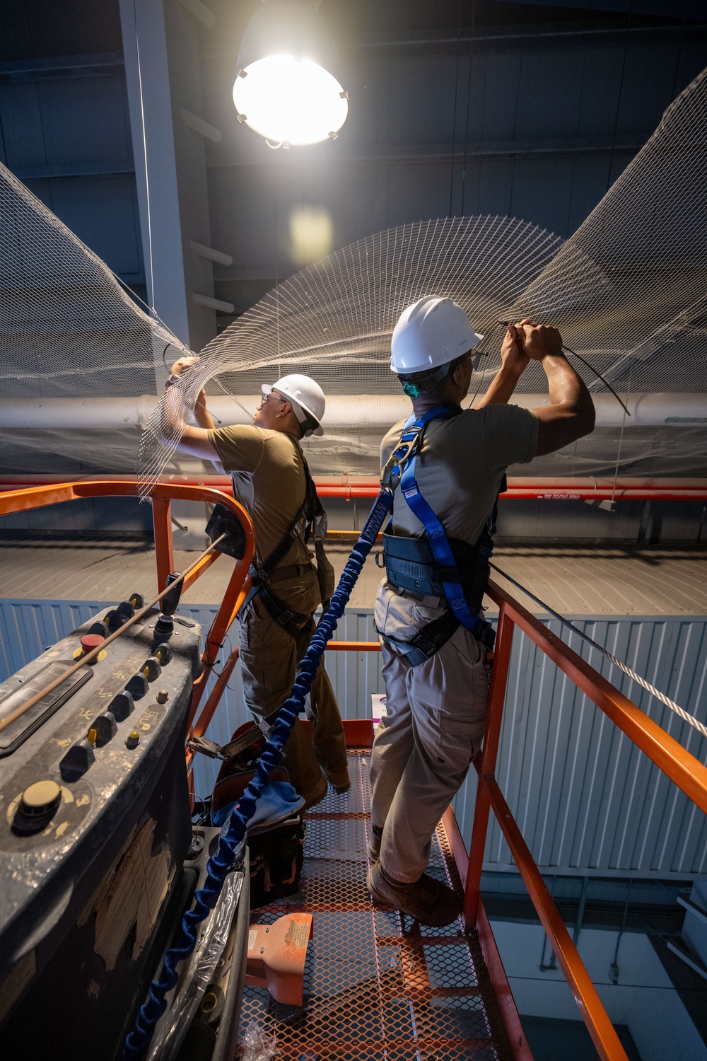 Lighting the way: 379th ECES upgrade hangar lights