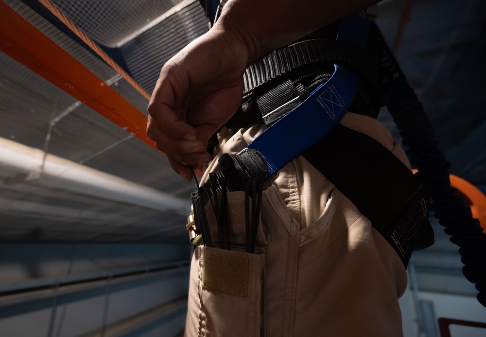 Lighting the way: 379th ECES upgrade hangar lights
