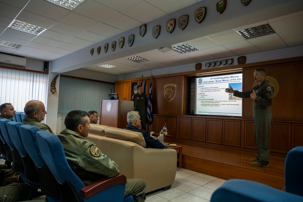 37th AS hosts U.S. Embassy and Hellenic Air Force for a mission showcase