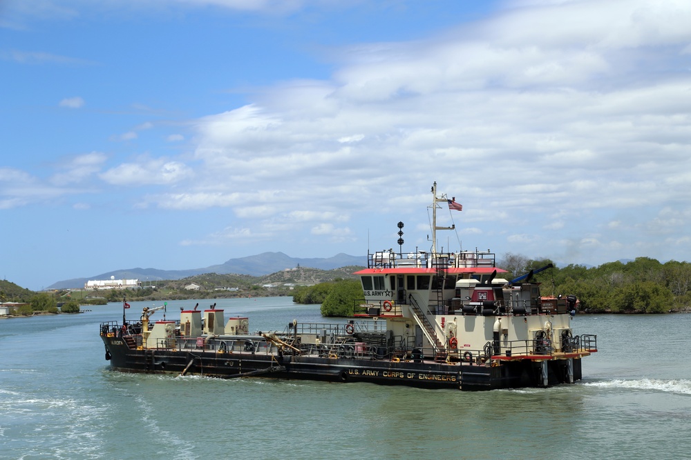 U.S. Army Corps of Engineers MURDEN Dredges Naval Station Guantanamo Bay Harbor