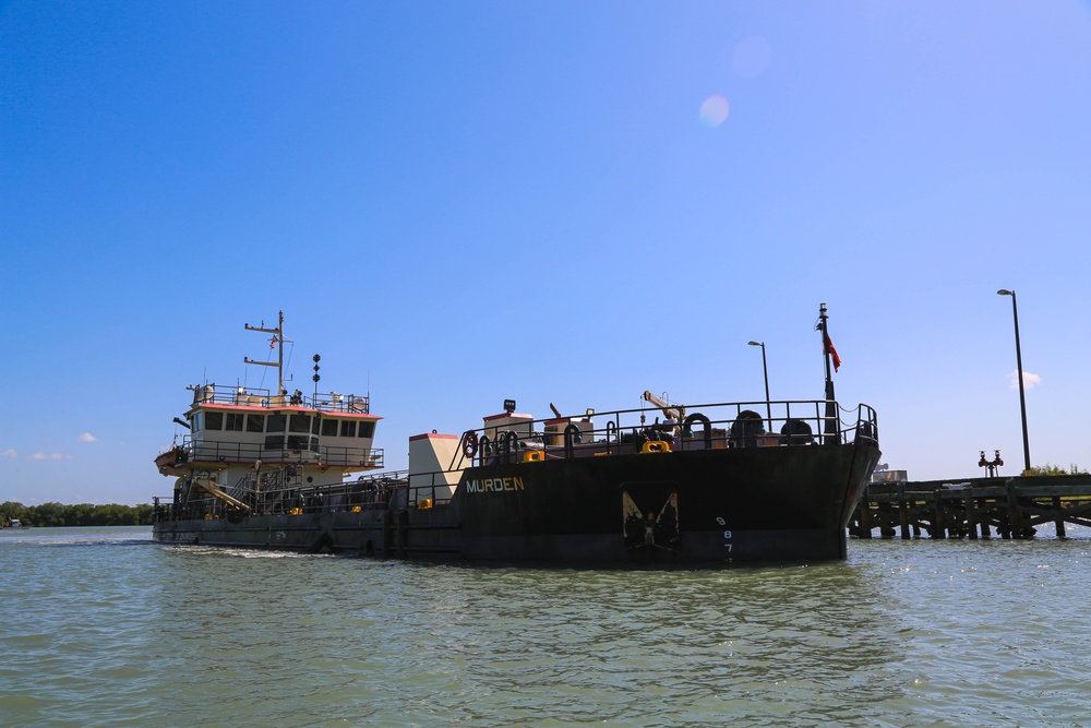 U.S. Army Corps of Engineers MURDEN Dredges Naval Station Guantanamo Bay Harbor