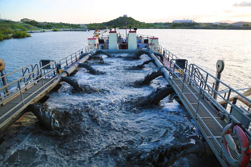 U.S. Army Corps of Engineers MURDEN Dredges Naval Station Guantanamo Bay Harbor