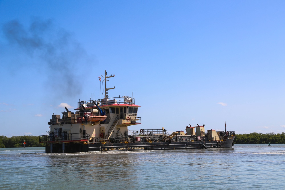 U.S. Army Corps of Engineers MURDEN Dredges Naval Station Guantanamo Bay Harbor