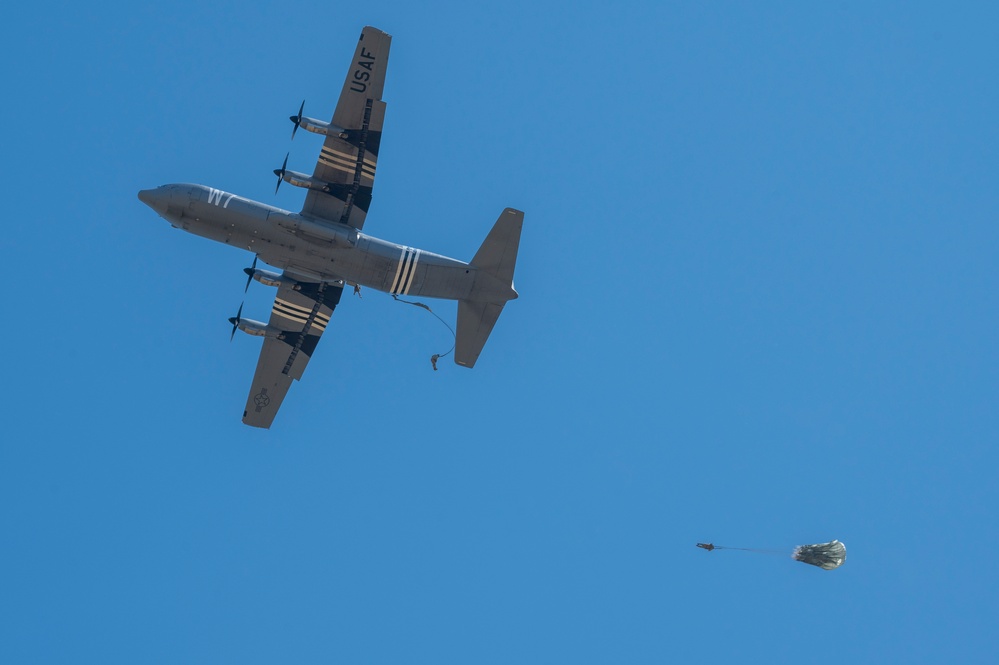 435th CRG and CASPER conduct static line jumps during SCXII