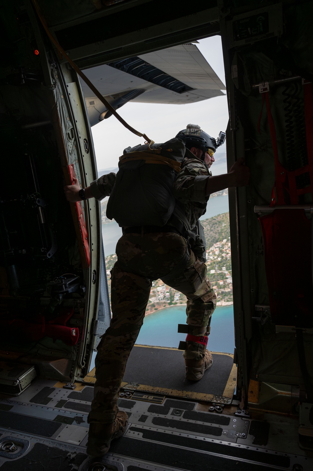 37th AS, Hellenic Army conduct static line jumps during SCXII