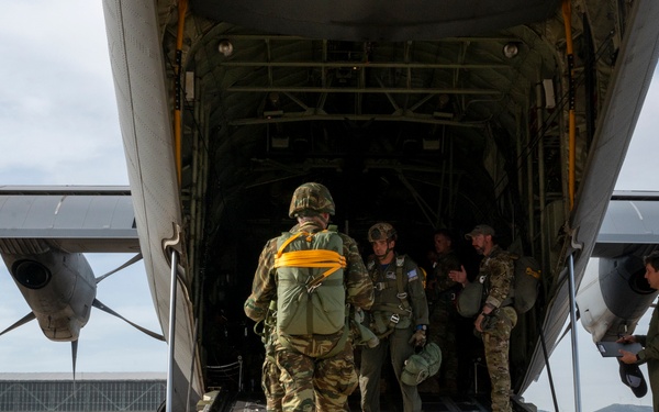 37th AS, Hellenic Army conduct static line jumps during SCXII