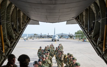 37th AS, Hellenic Army conduct static line jumps during SCXII