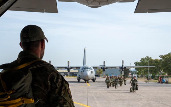 37th AS, Hellenic Army conduct static line jumps during SCXII