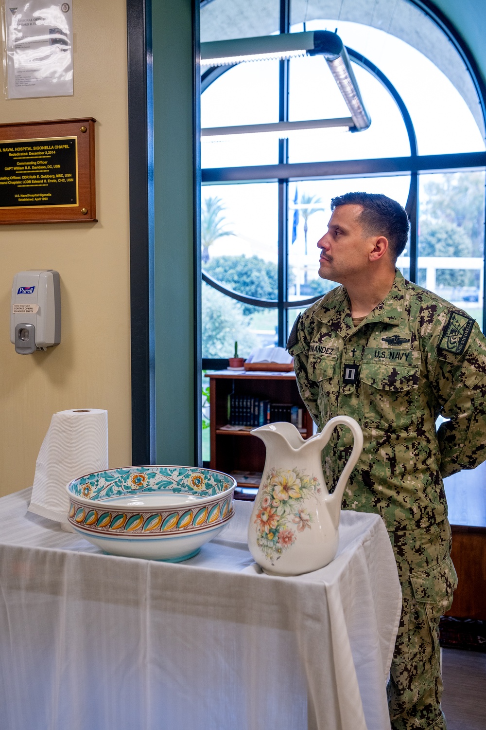 USNH Sigonella Honor Nurses with Blessing of the Hands Ceremony