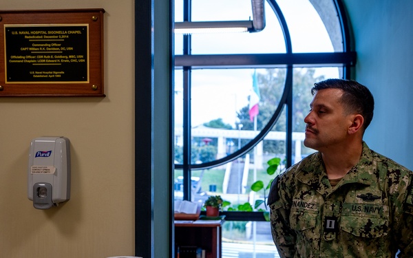 USNH Sigonella Honor Nurses with Blessing of the Hands Ceremony