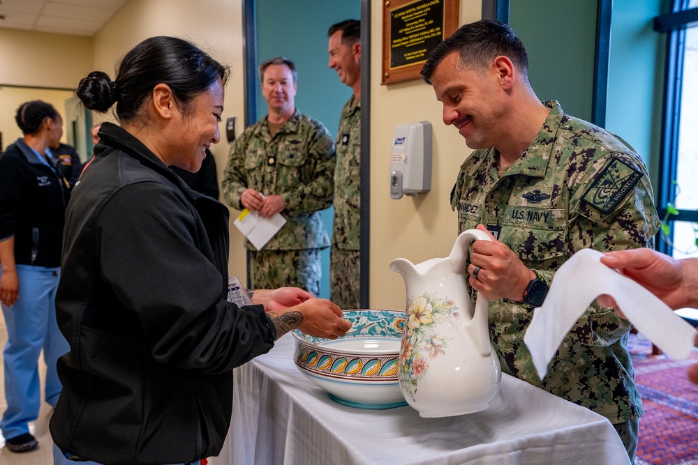 USNH Sigonella Honor Nurses with Blessing of the Hands Ceremony