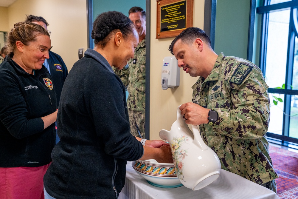 USNH Sigonella Honor Nurses with Blessing of the Hands Ceremony
