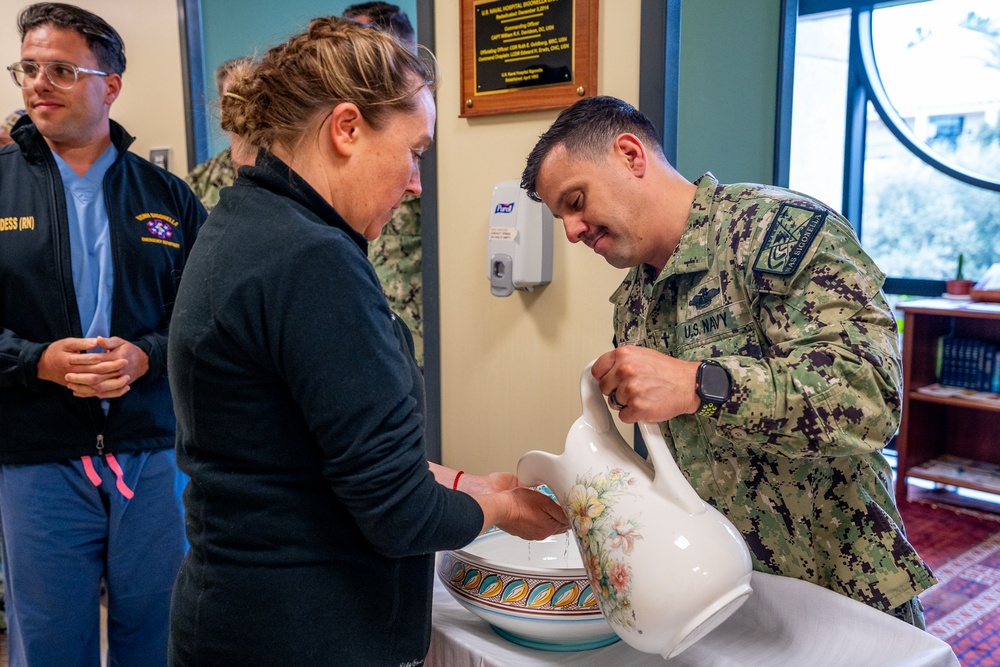USNH Sigonella Honor Nurses with Blessing of the Hands Ceremony