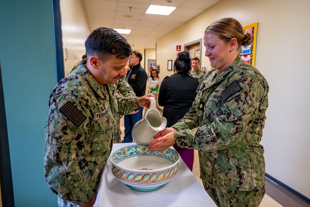 USNH Sigonella Honor Nurses with Blessing of the Hands Ceremony