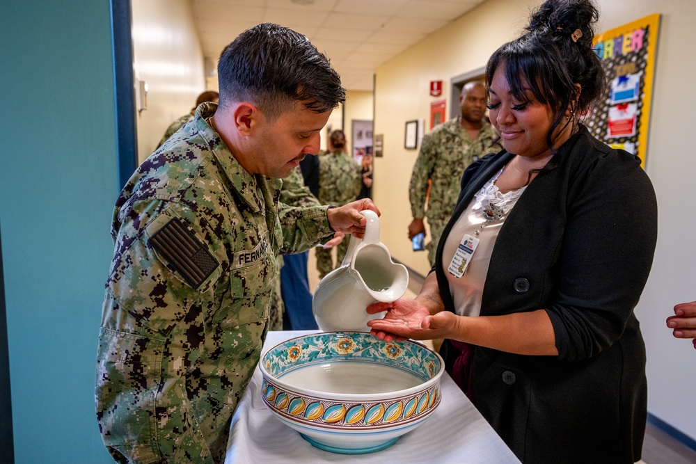 USNH Sigonella Honor Nurses with Blessing of the Hands Ceremony