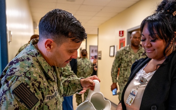 USNH Sigonella Honor Nurses with Blessing of the Hands Ceremony
