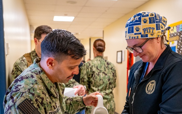 USNH Sigonella Honor Nurses with Blessing of the Hands Ceremony