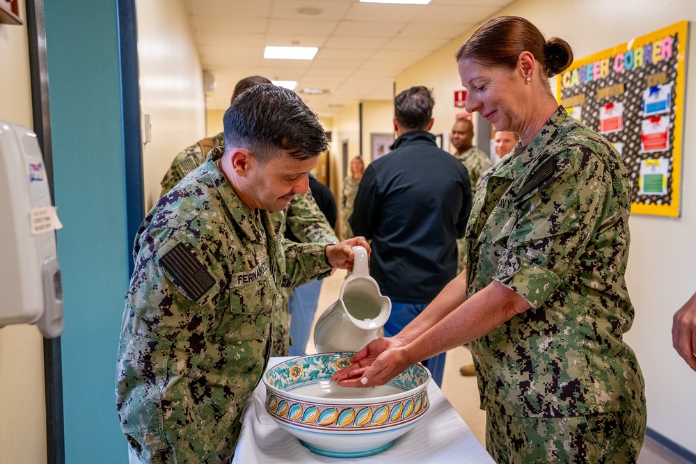USNH Sigonella Honor Nurses with Blessing of the Hands Ceremony