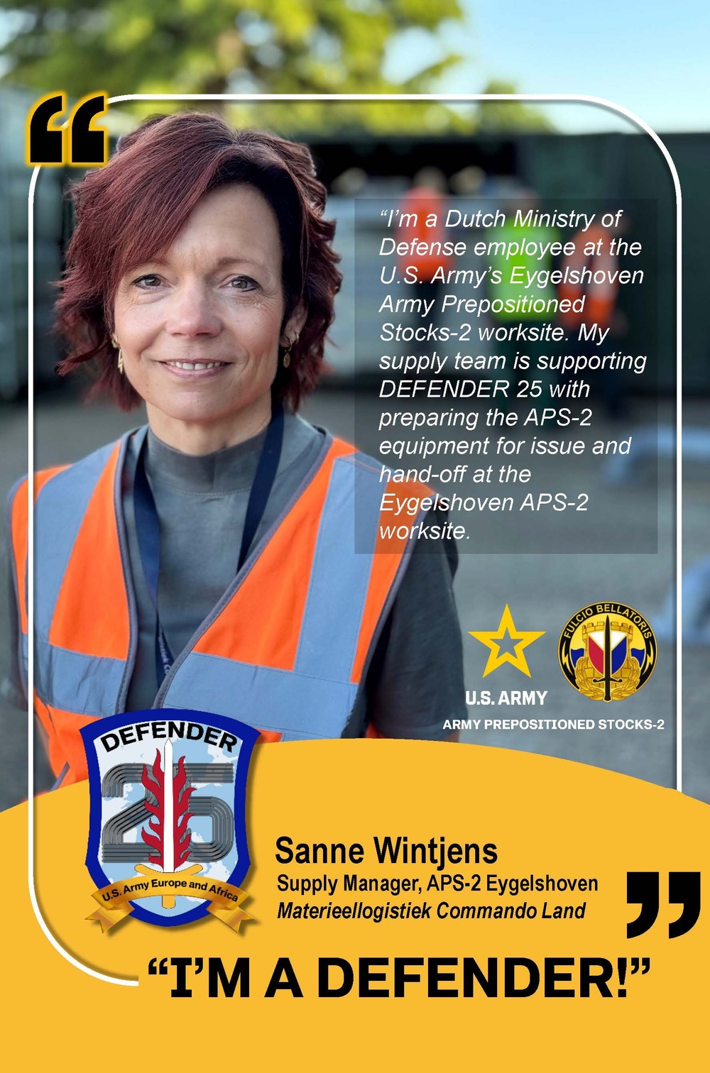 405th AFSB ‘I’M A DEFENDER’ Army Prepositioned Stocks-2 issue in the Netherlands