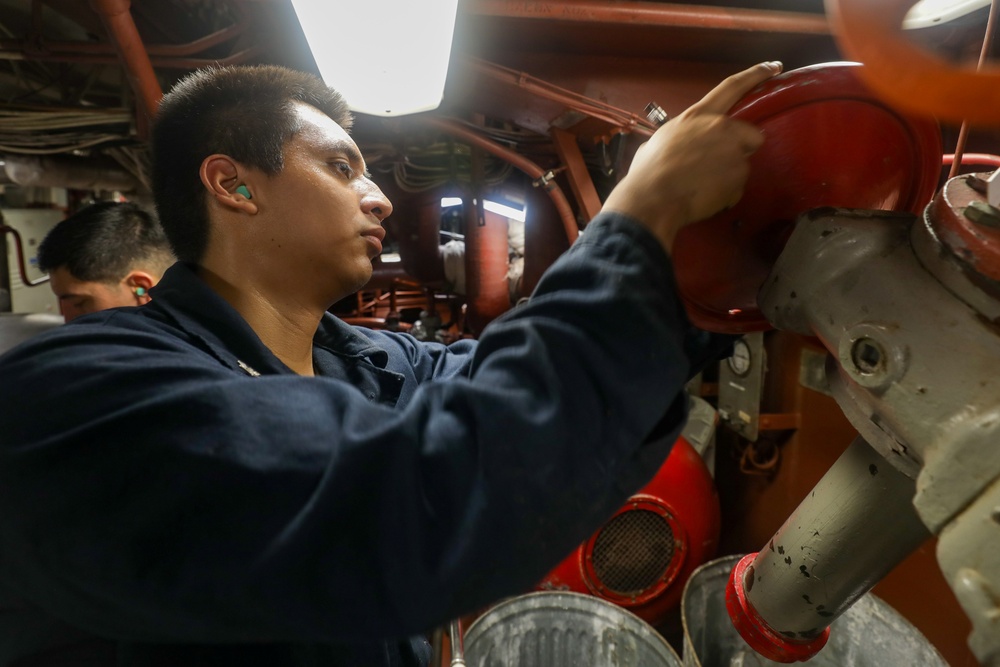 USS Princeton conducts operations in the U.S. Central Command area of responsibility as part of the Carl Vinson Carrier Strike Group