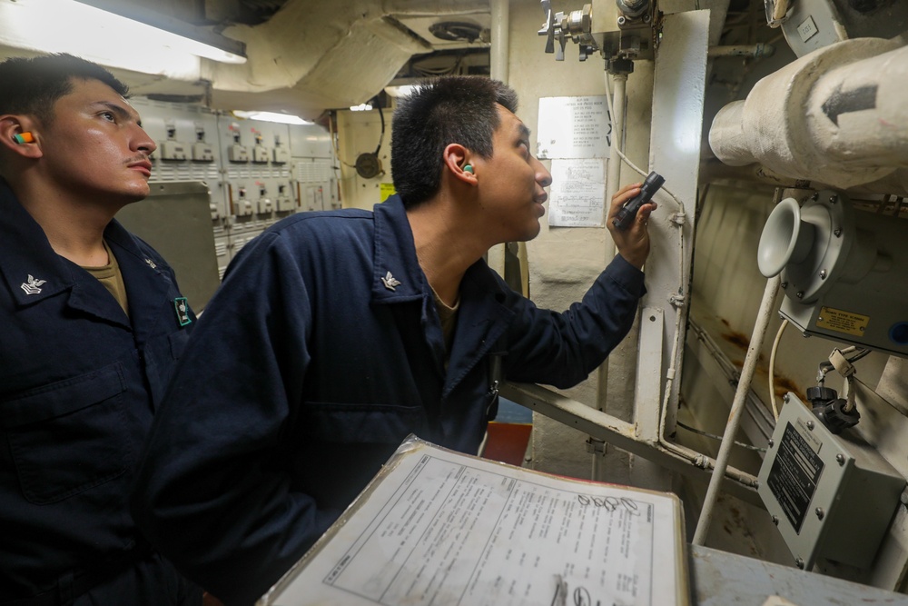 USS Princeton conducts operations in the U.S. Central Command area of responsibility as part of the Carl Vinson Carrier Strike Group