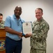 Navy and Marine Corps Force Health Protection Command (NMCFHPC) hosts an award ceremony for Hospital Corpsman First Class Jacqueline Holman and a retirement ceremony for Mr. John Valentine and Mr. Gregory Stone