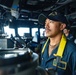 Sailors Stand Watch in the Pilot House aboard USS Ralph Johnson