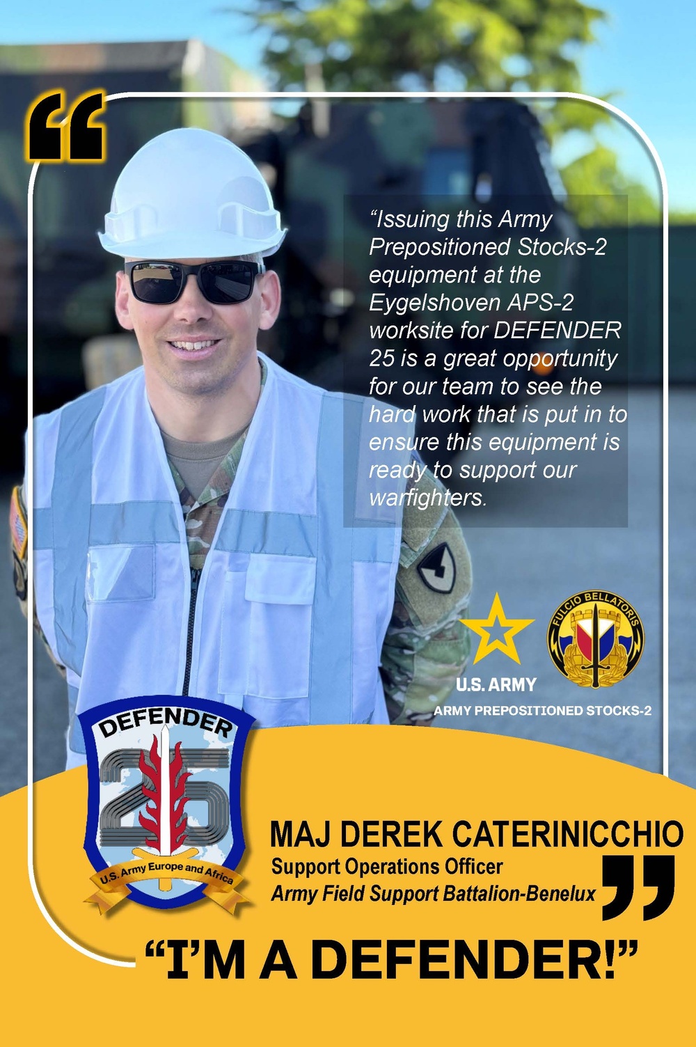 405th AFSB ‘I’M A DEFENDER’ Army Prepositioned Stocks-2 issue in the Netherlands