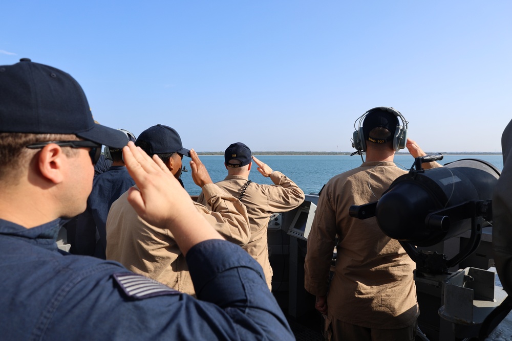 USS Gravely Conducts Southern Border Operations
