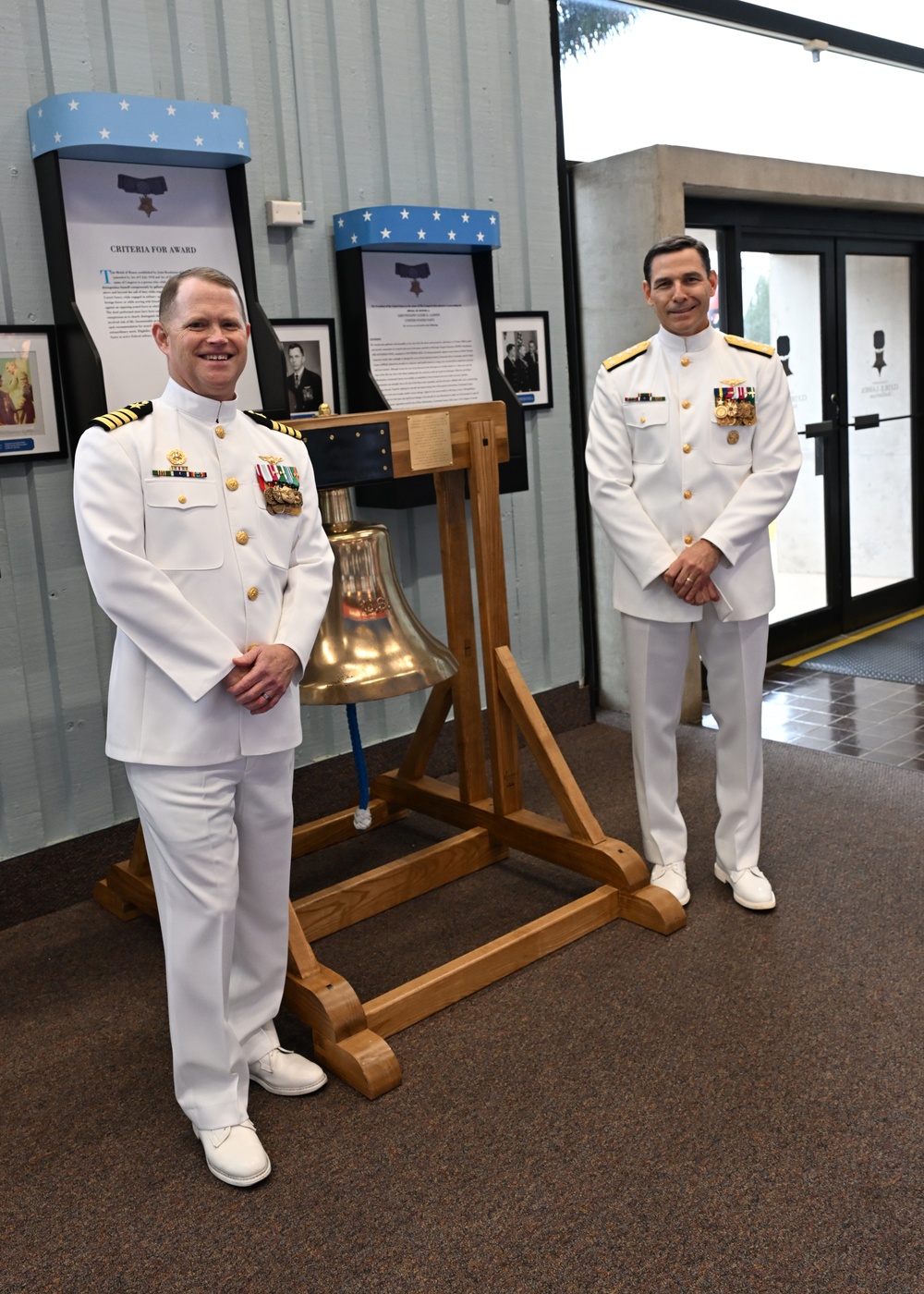Vice Adm. John Gumbleton, commander, Task Force 80 and deputy commander, U.S. Fleet Forces Command, delivers remarks