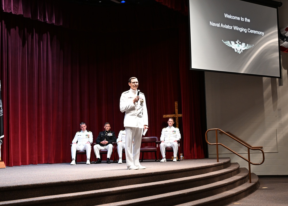 Vice Adm. John Gumbleton, commander, Task Force 80 and deputy commander, U.S. Fleet Forces Command, delivers remarks