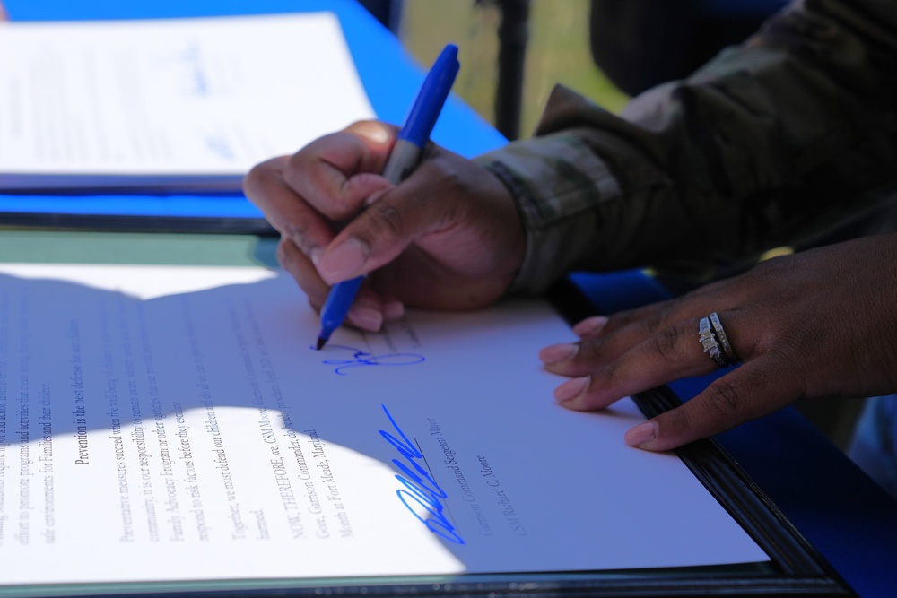 Fort Meade Observes Child Abuse Prevention Month and Sexual Assault Awareness and Prevention Month