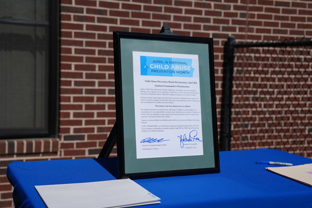 Fort Meade Observes Child Abuse Prevention Month and Sexual Assault Awareness and Prevention Month