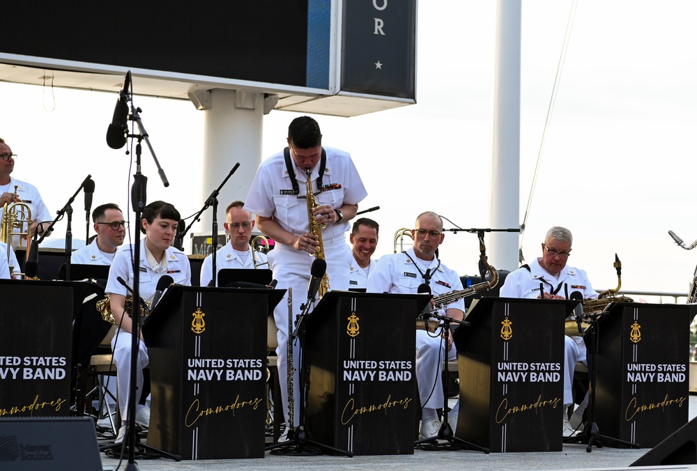 United States Navy Band Commodores Perform at National Harbor