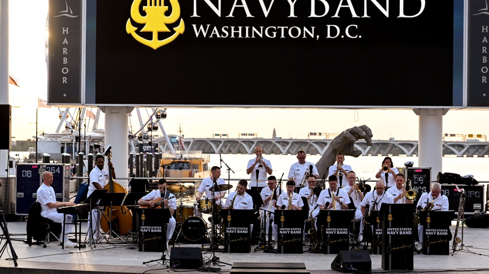 United States Navy Band Commodores Perform at National Harbor