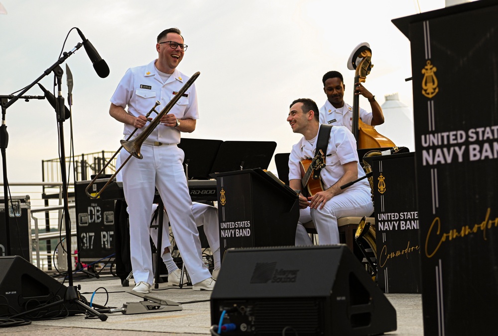 United States Navy Band Commodores Perform at National Harbor
