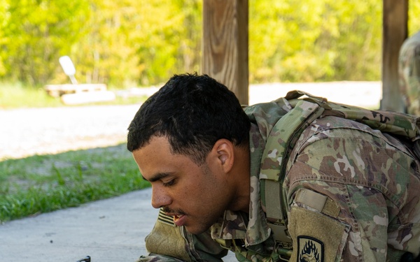 V Corps Soldiers conduct land navigation during best squad competition