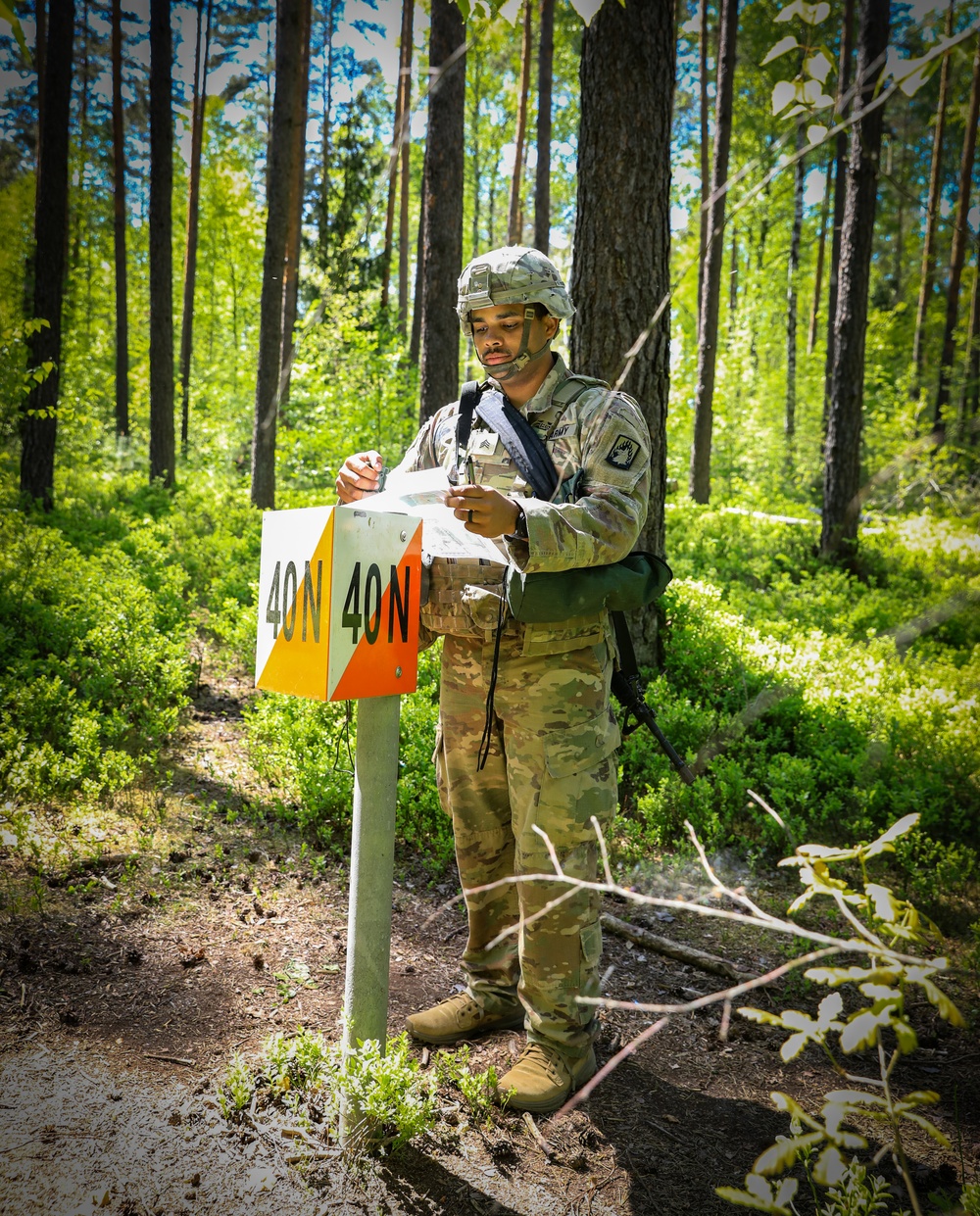 V Corps Best Squad Competition: Land Navigation