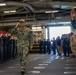 USS Tripoli Sailor Lt. j.g Kingmin Lee is Piped Ashore