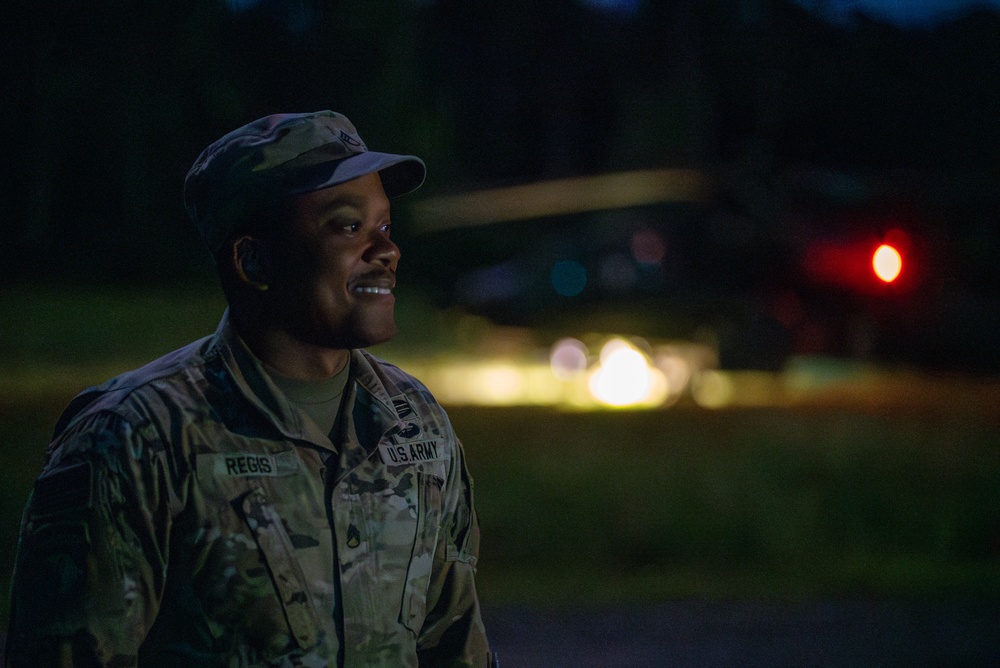 FARP at Camp Minden on night of L2A2 for JRTC 25-07