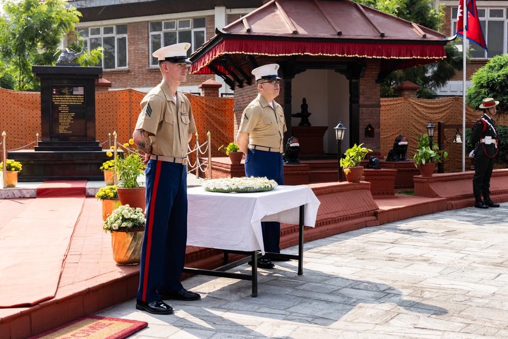 US Marines, Nepali Army hold 10th Anniversary Wreath Laying Ceremony | Operation Sahayogi Haat