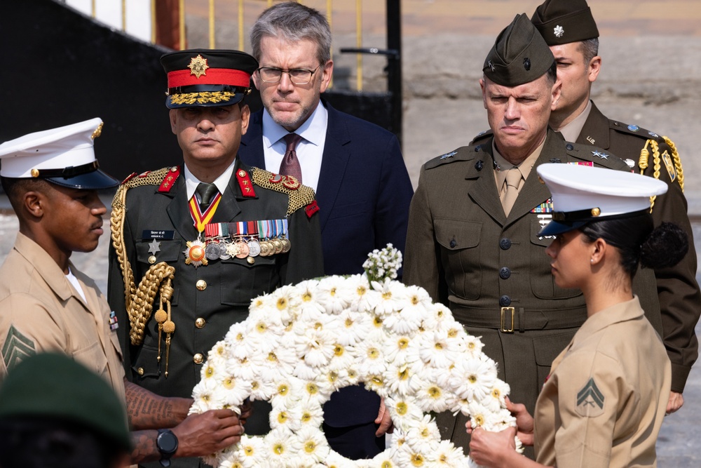 US Marines, Nepali Army hold 10th Anniversary Wreath Laying Ceremony | Operation Sahayogi Haat