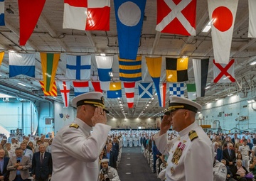 USS Gerald R. Ford (CVN 78) Holds Change of Command