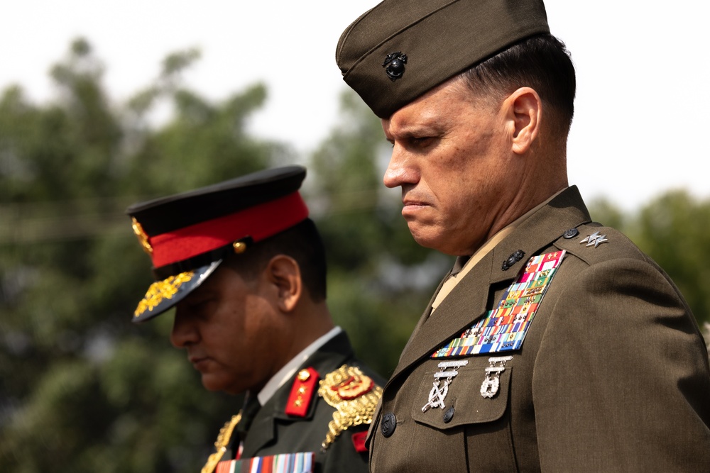 US Marines, Nepali Army hold 10th Anniversary Wreath Laying Ceremony | Operation Sahayogi Haat